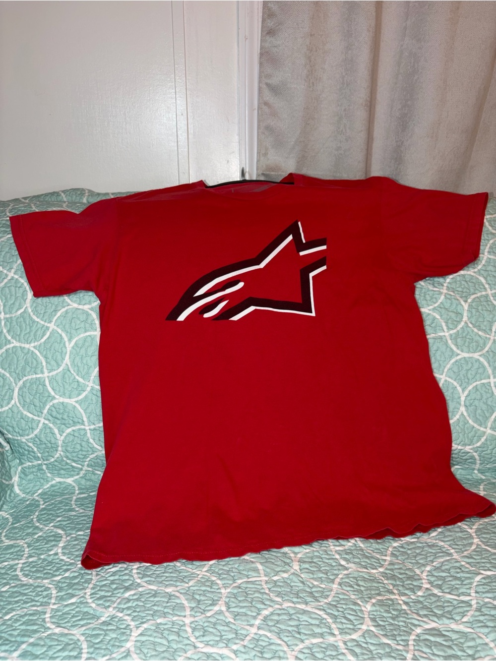 Alpinestars Red Short Sleeve Logo Tee